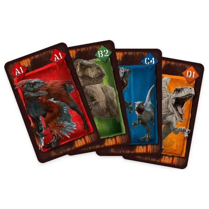 SHUFFLE KARTY DINOSAUŘI JURSKÝ SVĚT 4 V 1