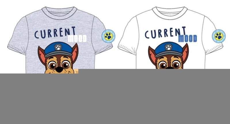 CHLAPECKÉ TRIČKO PAW PATROL CHASE BÍLÉ 128