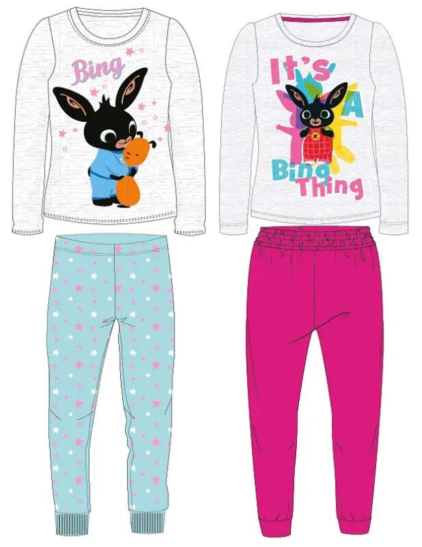 DÍVČÍ PYŽAMO KRÁLÍČEK BING růžové 92