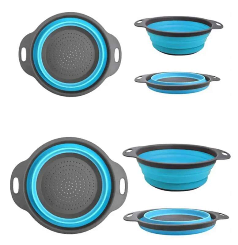 SKLÁDACÍ SILIKONOVÝ CEDNÍK KULATÝ SADA 2 KS