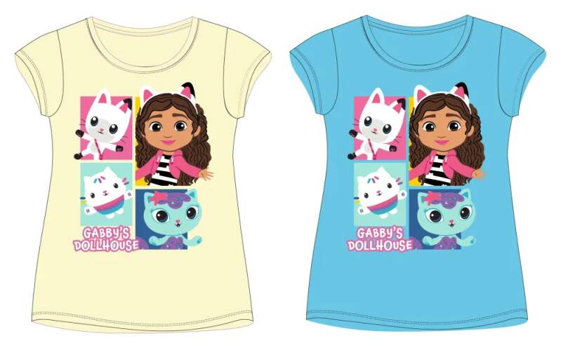 Dívčí tričko Gabby´s Dollhouse žluté 104