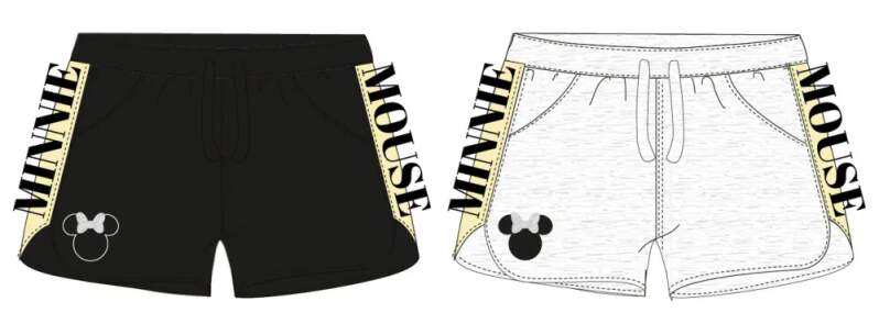 Dívčí šortky Minnie Mouse šedé 134