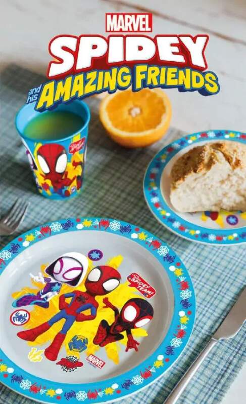 Jídelní sada s pohárkem Marvel Spidey