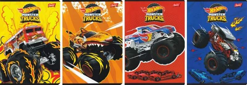 Sešit A5 Hot Wheels 4 druhy linkovaný