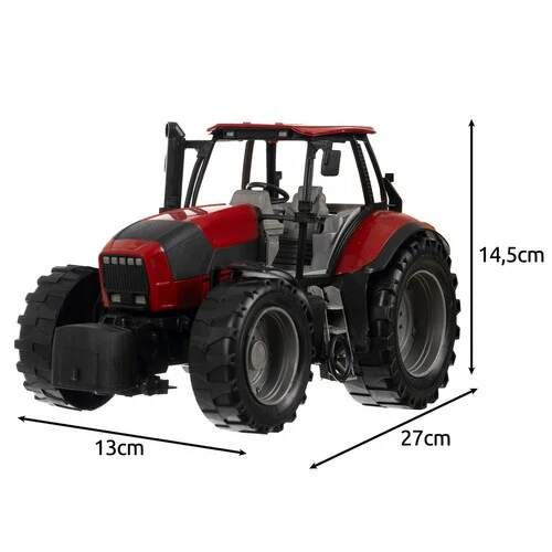 Kruzzel zemědělský traktor s přívěsem 27cm