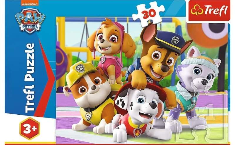 Puzzle Tlapková patrola vždy včas 30 dílků