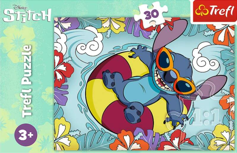 Puzzle Lilo a Stitch na dovolené 30 dílků