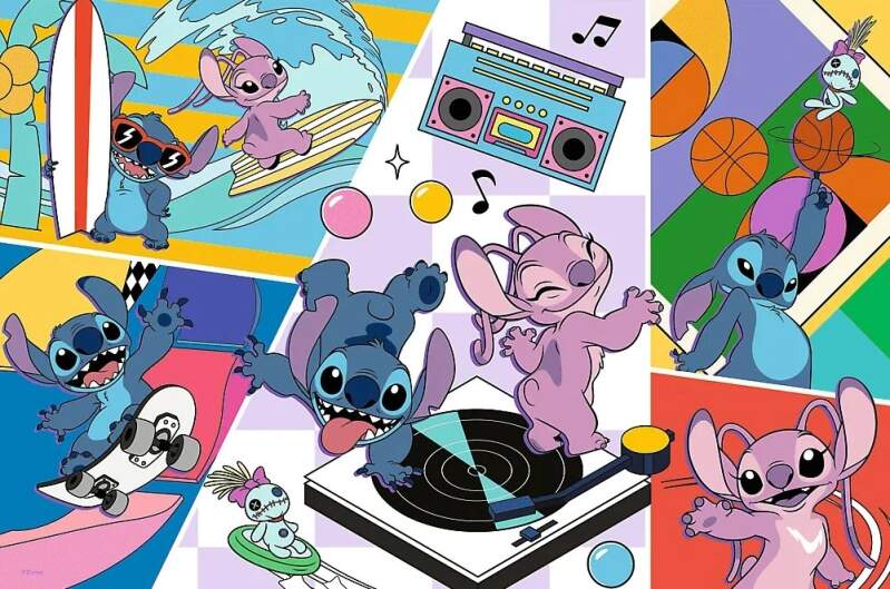 Puzzle Lilo a Stitch vzpomínky 100 dílků