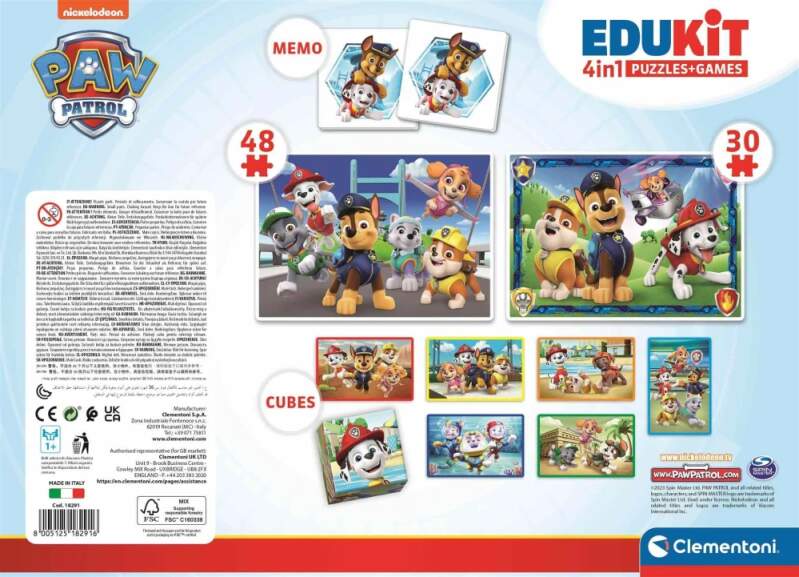 Edukit soubor her 4 v 1 Paw Patrol