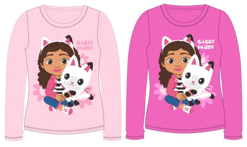 Dívčí tričko Gabby´s Dollhouse tmavě růžové 104