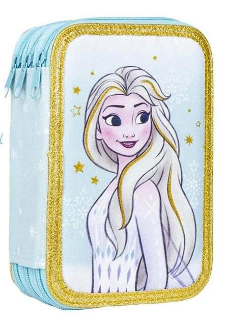 Školní třípatrový plně vybavený penál Disney Frozen Elsa