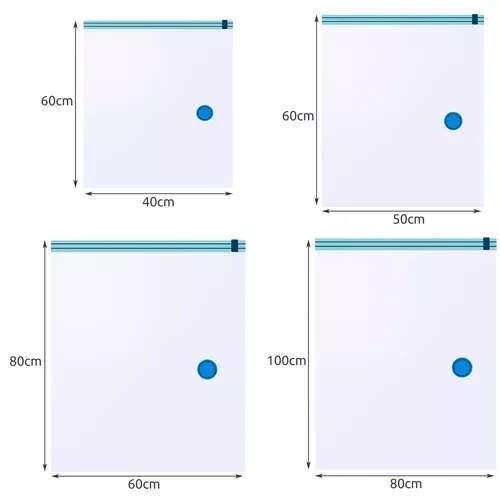 Ruhhy vakuová taška, mix velikostí, sada 10 ks