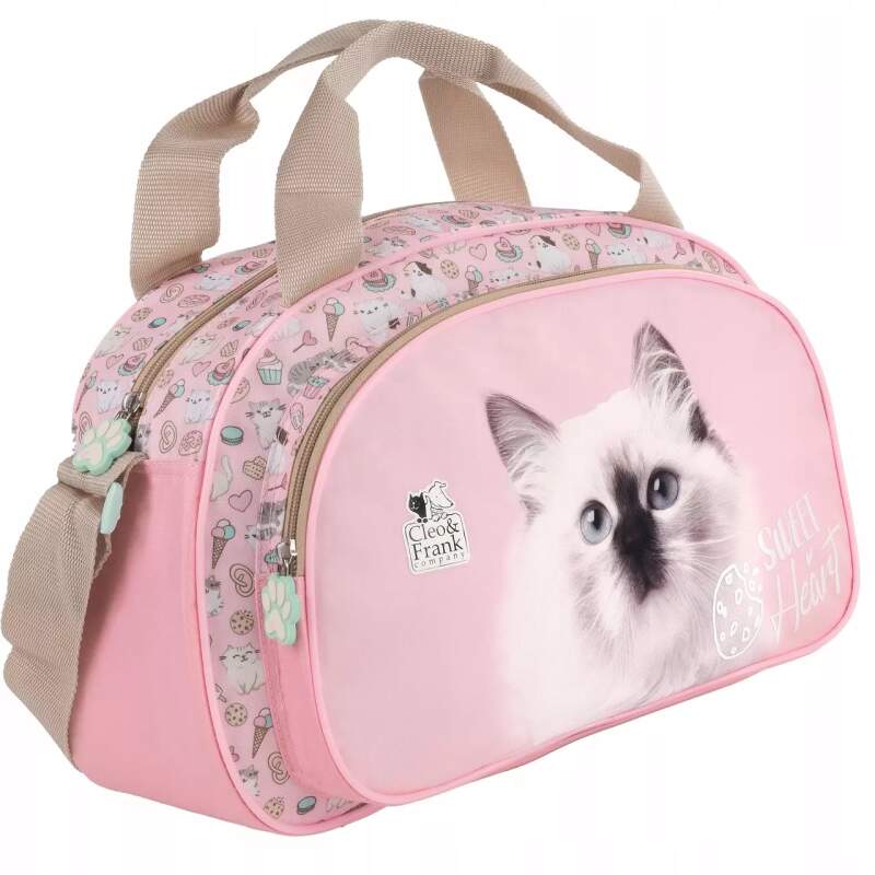 Sportovní taška Cleo a Frank kočka