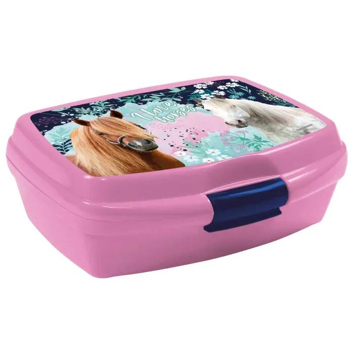 KONĚ I LOVE HORSES LUNCH SADA BOX NA SVAČINU A LÁHEV NA PITÍ DÁRKOVÉ BALENÍ