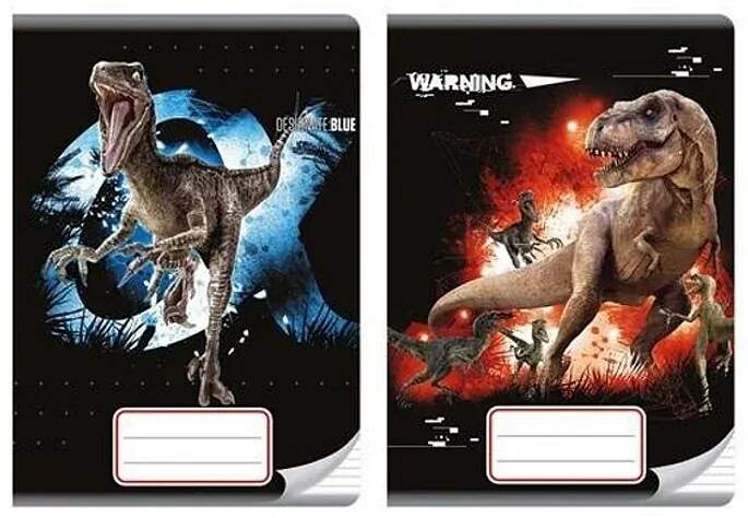 SEŠIT A5 DINOSAUŘI JURSKÝ PARK čtverečkovaný