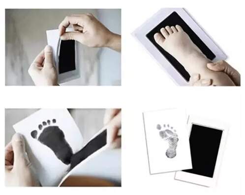 RUHHY SADA NA PAMÁTEČNÍ OTISKY RUČEK A NOHOU, NEŠPINÍCÍ