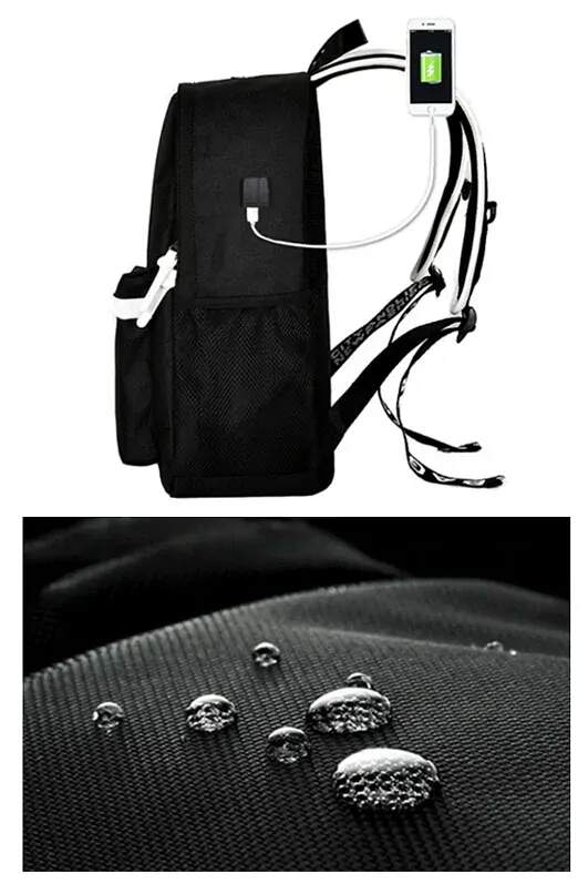 KRUZZEL SVÍTÍCÍ BATOH S USB, REFLEXNÍMI PRVKY A PENÁLEM