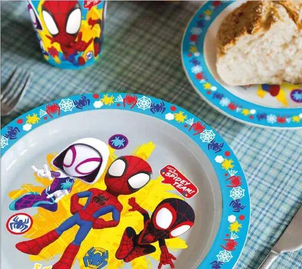 Jídelní sada s pohárkem Marvel Spidey