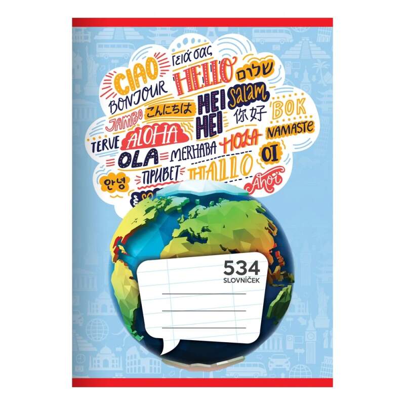Školní sešit A5 534 4 druhy slovníček