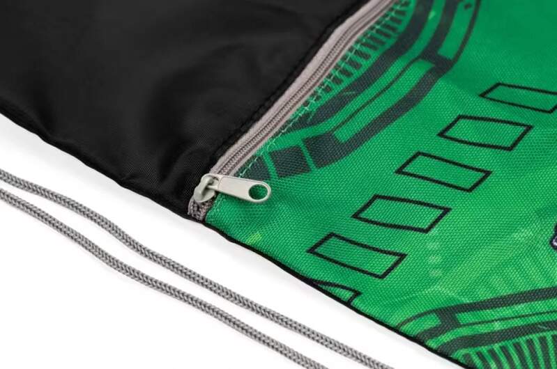 Sáček na přezůvky s přední kapsou na zip motorka Moto Race