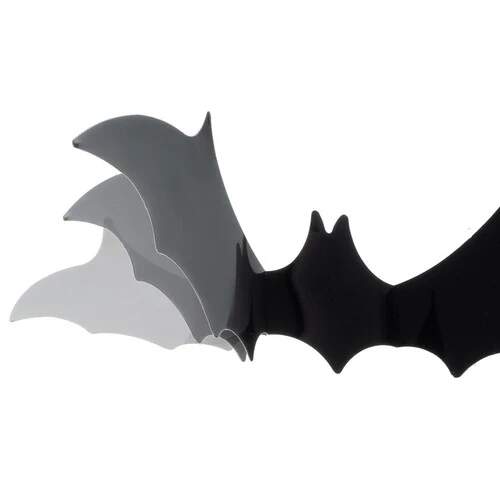 Halloweenská dekorace netopýr sada 3 ks