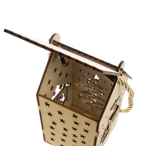 Ruhhy adventní závěsná LED lucerna, domeček