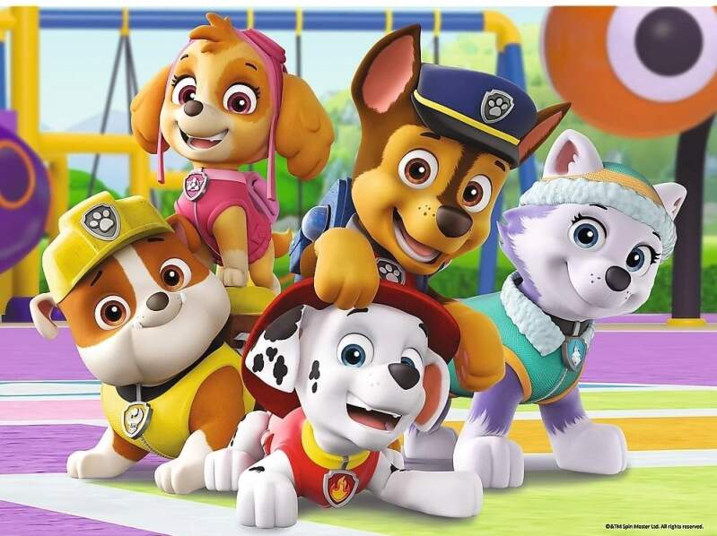 Puzzle Tlapková patrola vždy včas 30 dílků