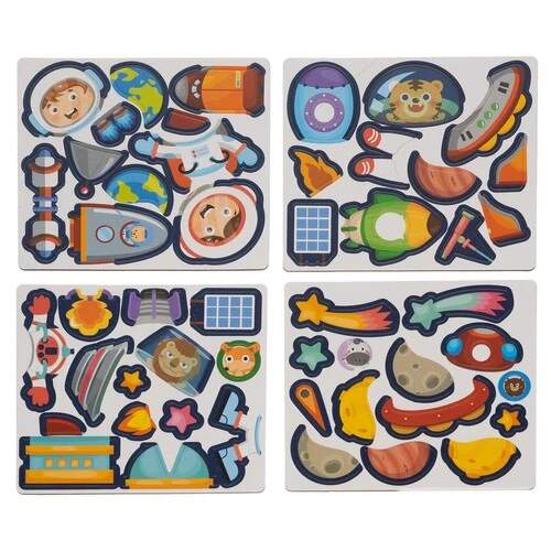 Kruzzel magnetické puzzle v knize vesmír