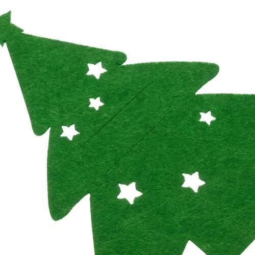 Ruhhy vánoční pouzdro na příbory zelený stromeček sada 12 ks