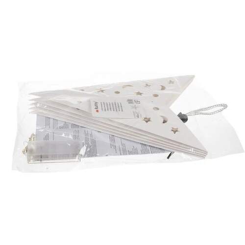 Ruhhy svítící 3D LED hvězda 50 cm teplá bílá