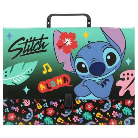 Kufřík A4 s rukojetí XL Stitch Aloha Mint