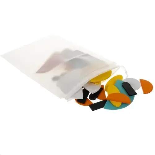 KRUZZEL DŘEVĚNÉ PUZZLE GEOMETRICKÉ TVARY