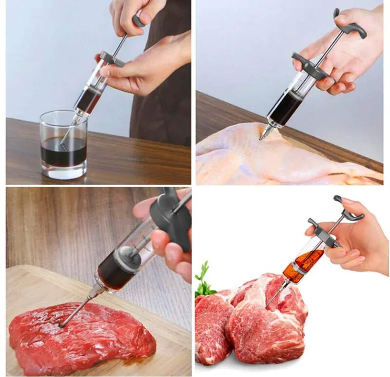 RUHHY SADA INJEKTOR NA MASO + 3 JEHLY