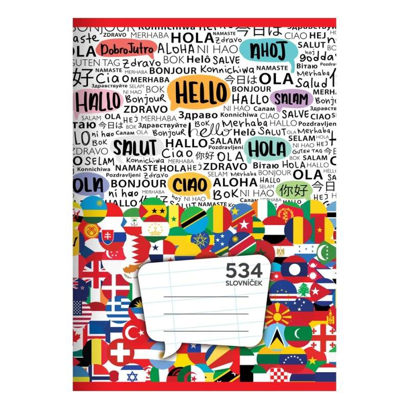 Školní sešit A5 534 4 druhy slovníček