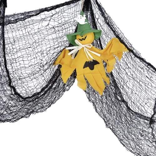 Malatec Halloweenská dekorace pavoučí síť černá