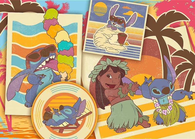 Puzzle Disney Lilo a Stitch hudební svět 200 dílků