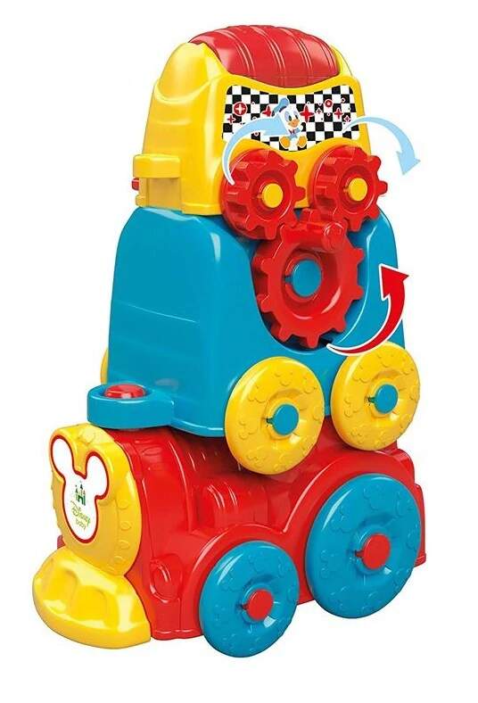 Clemmy baby didaktický vláček Mickey Mouse s aktivitami