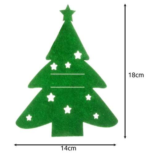 Ruhhy vánoční pouzdro na příbory zelený stromeček sada 12 ks