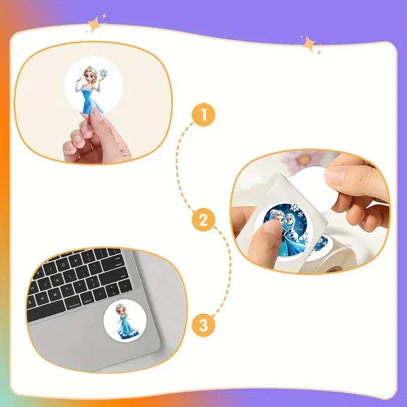 Motivační samolepky Disney Frozen role 500ks