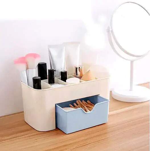 ORGANIZÉR NA KOSMETIKU, MAKE-UP, KANCELÁŘSKÉ POTŘEBY KRÉMOVÝ