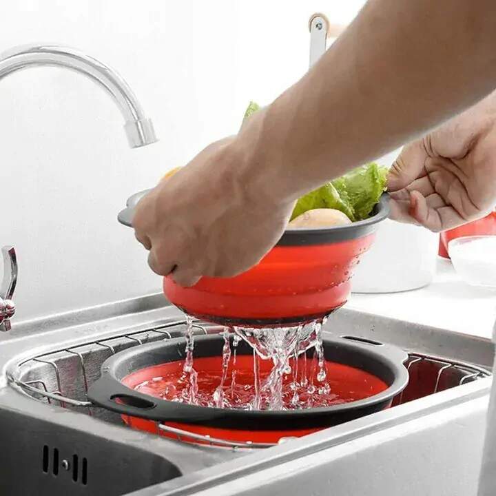 SKLÁDACÍ SILIKONOVÝ CEDNÍK KULATÝ SADA 2 KS