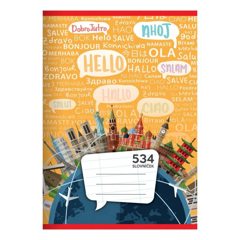 Školní sešit A5 534 4 druhy slovníček