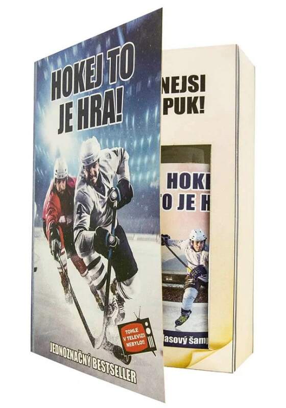 Dárková kosmetická sada kniha pro hokejistu