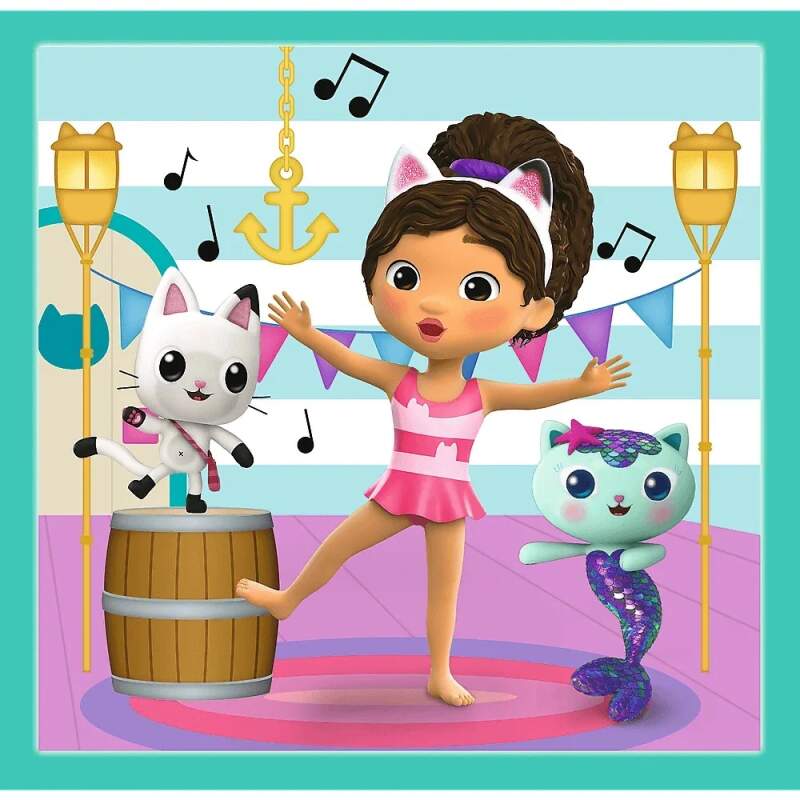 Puzzle Gabby´s Dollhouse 3 v 1 mix 20, 36 a 50 dílků