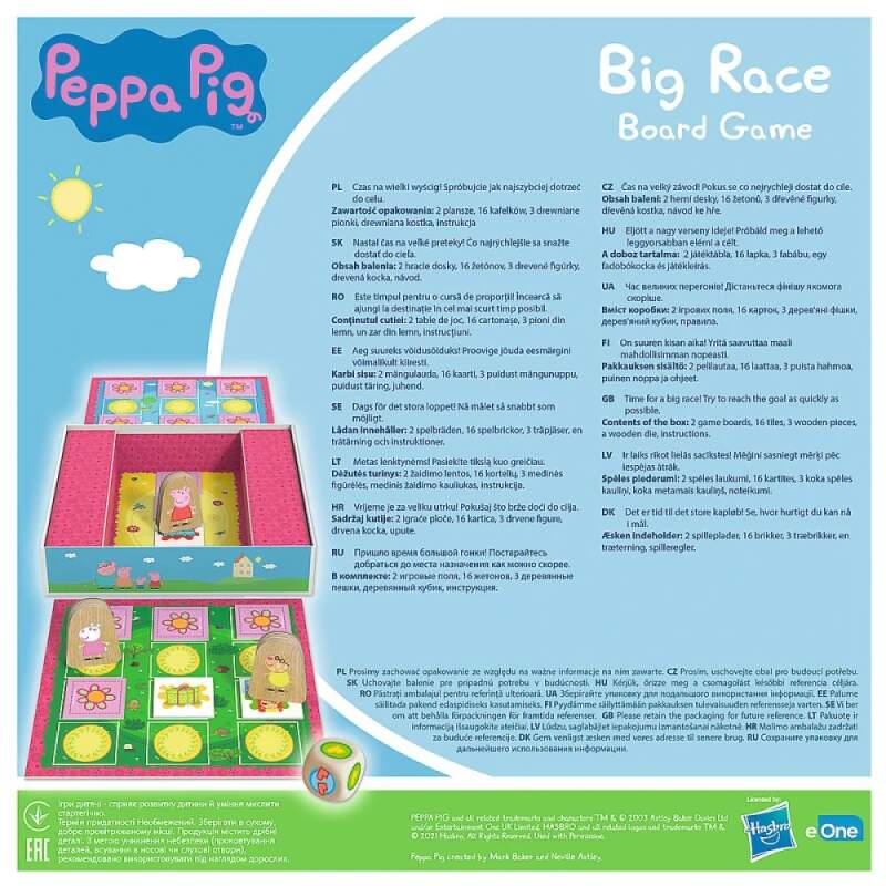 Společenská hra Big Race Peppa Pig