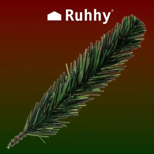Ruhhy umělé smrkové větvičky k dekoraci 21cm sada 40 ks