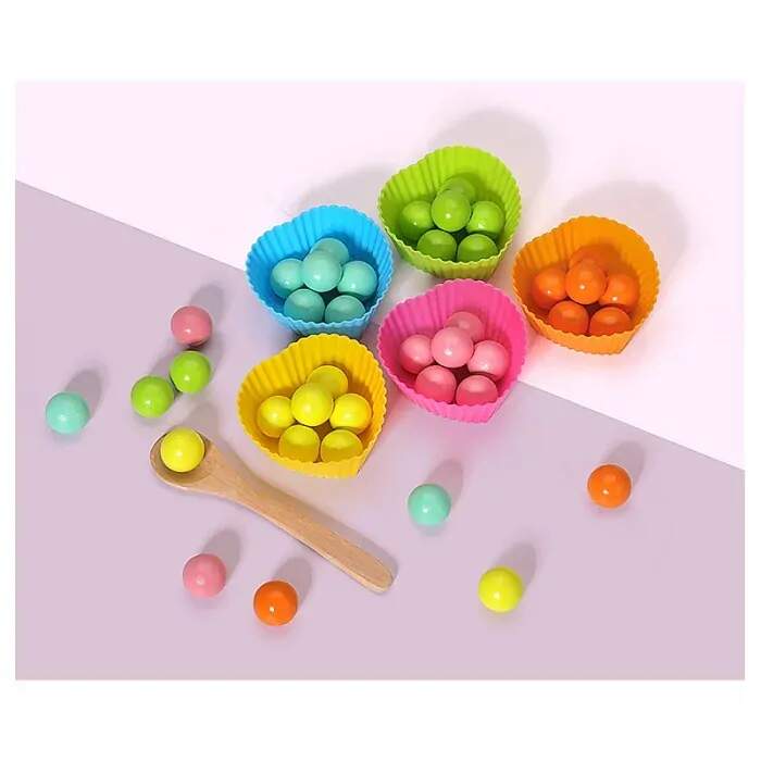 WOODEN TOYS DŘEVĚNÁ VÍCEÚČELOVÁ HRAČKA CHYTÁNÍ RYBIČEK