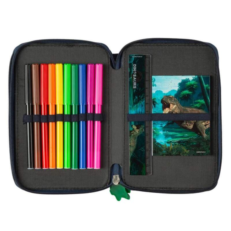 Zvýhodněná školní sada s aktovkou dinosauři 7 ks