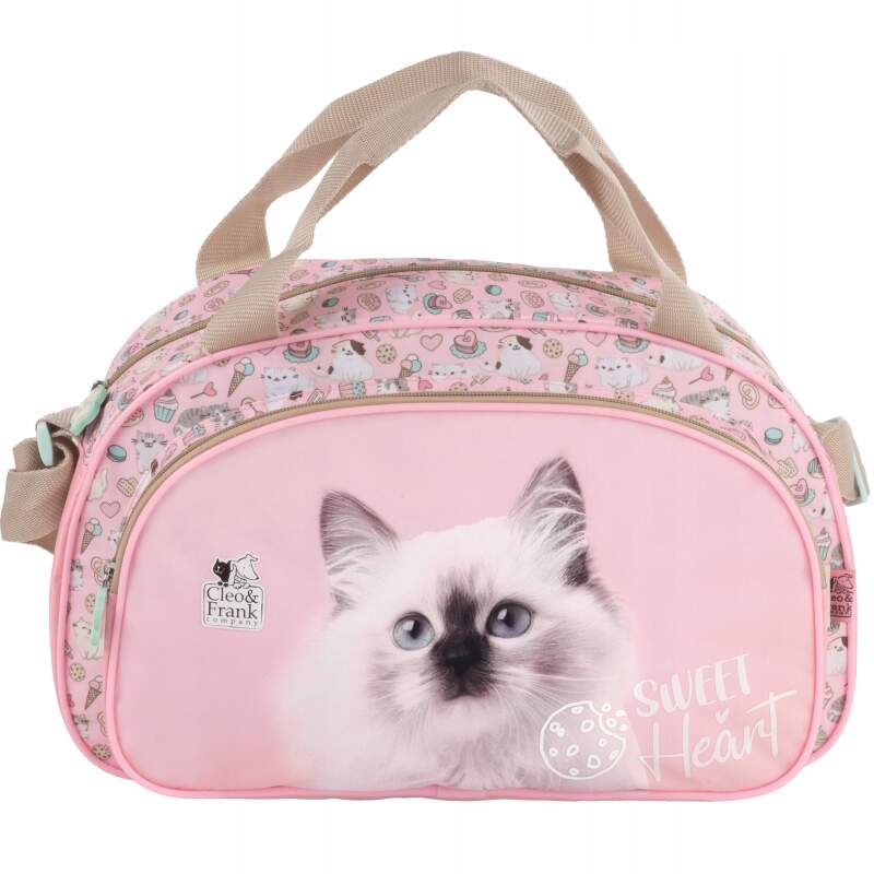 Sportovní taška Cleo a Frank kočka