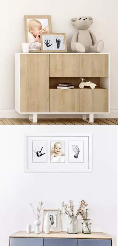 RUHHY SADA NA PAMÁTEČNÍ OTISKY RUČEK A NOHOU, NEŠPINÍCÍ